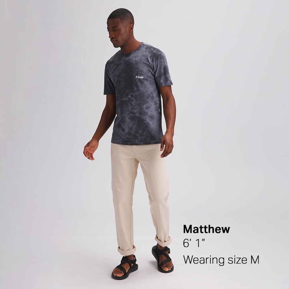 VISSLA Fillmore Tie Dye Short-Sleeve Pocket T-Shirt Size Large